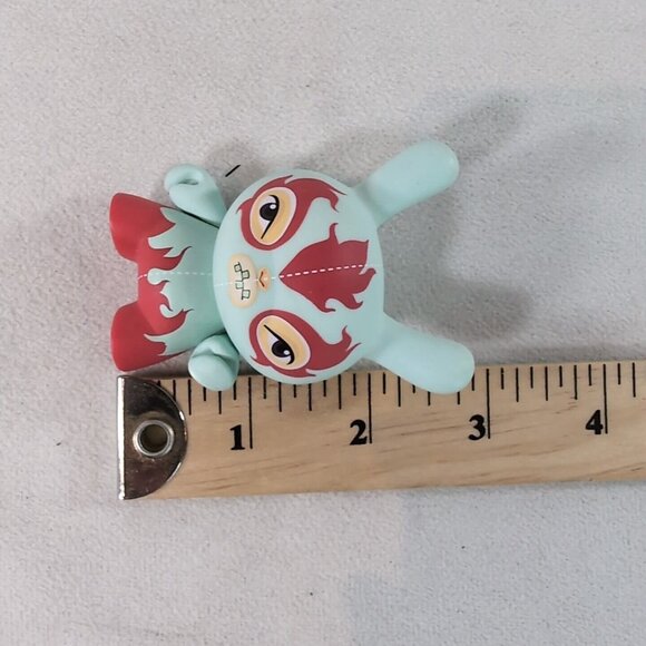 Kidrobot Dunny 2010 Fatale Vinyl Figure Kathie Olivas Blue Red 3" 2/25 Designer - Picture 7 of 7